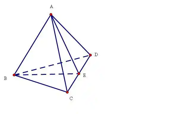 空间四边形abcd中,以知ab=3,ac=ad=2,角dac=角bac=角bad=60度,求证