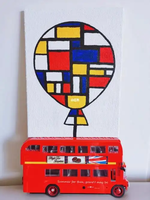 适合新手的丙烯肌理画/蒙德里安的格子