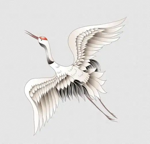 向上飞翔的仙鹤图片下载