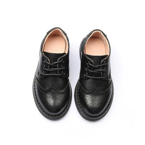 男童皮鞋软底儿童黑色英伦风表演真皮男孩演出鞋子大童小学生单鞋