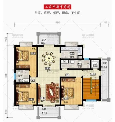 180平豪华大气带堂屋4层楼房新款图片及设计图纸