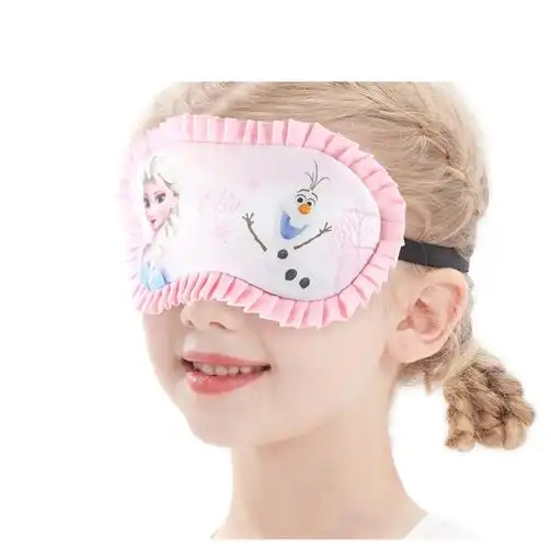 爱莎公主眼罩睡眠遮光冰雪奇缘助眠罩学校睡觉女童小孩elsa眼睛罩