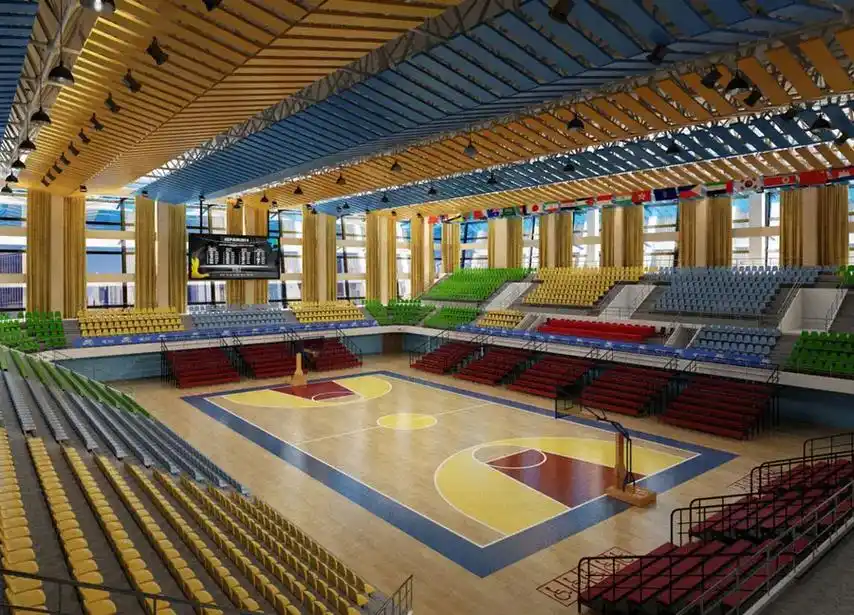 体育馆 体育中心设计案例效果图.#室内设计 #工装设计 #商 - 抖音