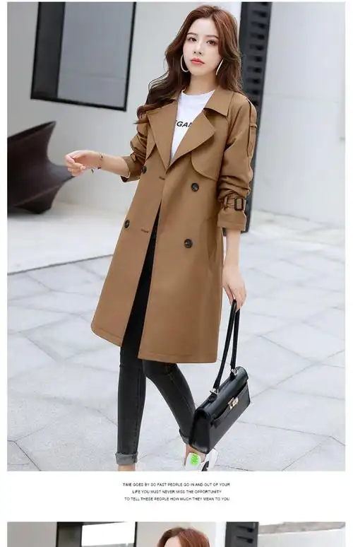 风衣外套中长款小个子春秋2021年新款韩版优雅时尚气质减龄英伦风大衣