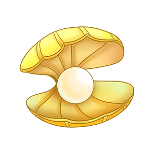 甜品甜点素材手绘卡通可爱珍珠奶茶心好累卡通矢量游戏图标与贝壳