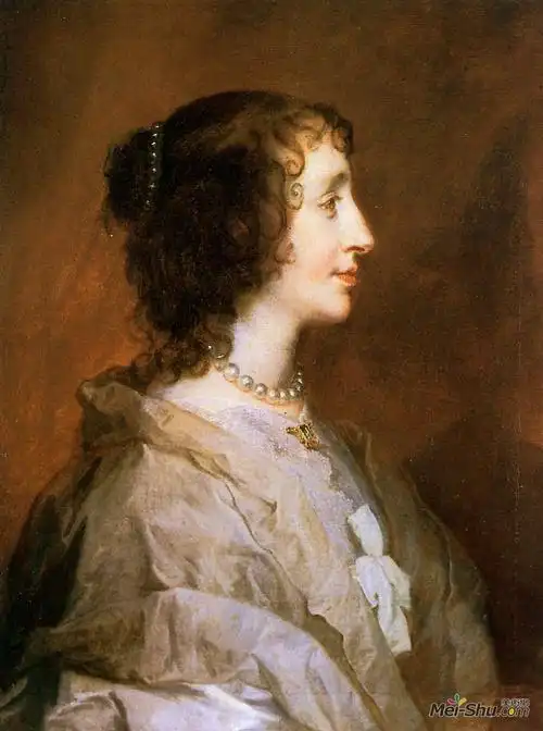 以英王查理一世之妻玛丽皇后安东尼凡戴克anthonyvandyck高清作品欣赏