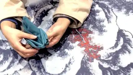 扁舟 帆船～分享一个口布折花餐巾折花盘花杯花口布花餐巾花教程