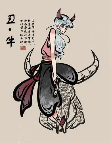 十二生肖拟人插画