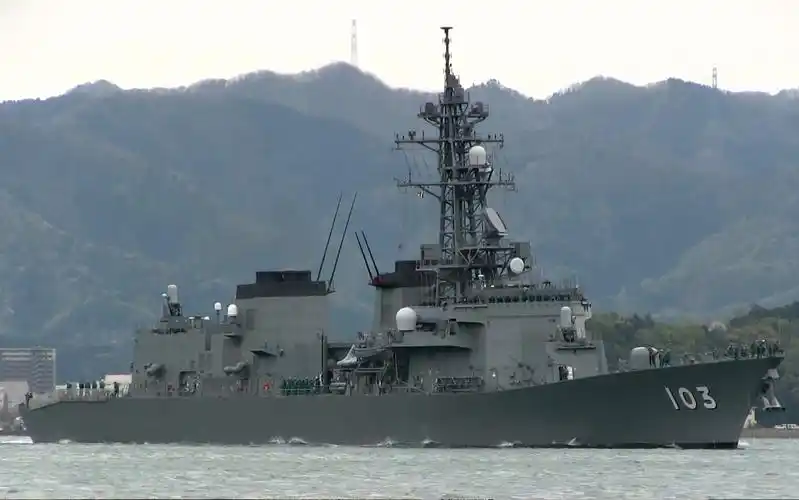 海上自卫队村雨级驱逐舰夕立号dd103舞鹤基地出港2020423