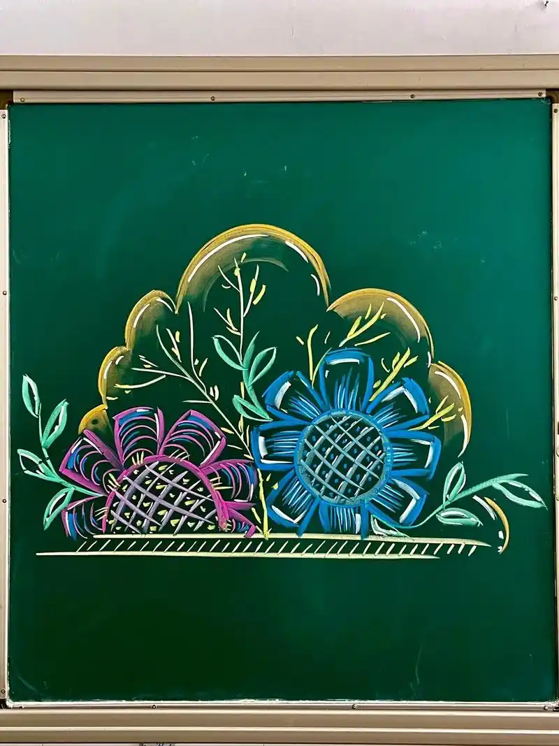 黑板报图案简单好看