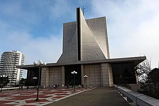 圣玛利亚大教堂,蓝天,北美洲,美国,加利福尼亚州,旧金山,风景,全景