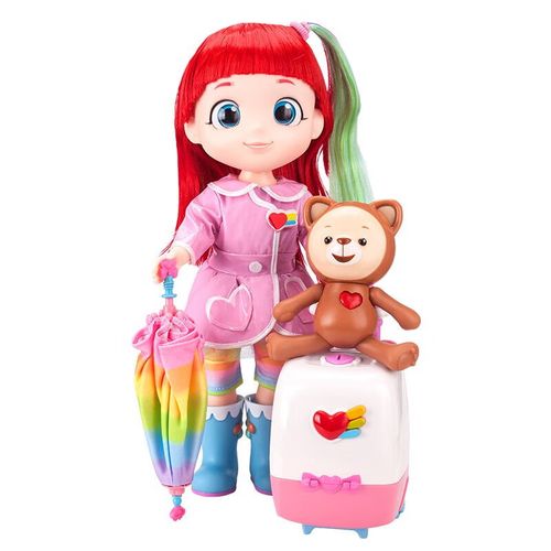 takmay 彩虹宝宝娃娃玩具女孩洋娃娃仿真儿童玩具彩虹宝宝豪华大礼盒