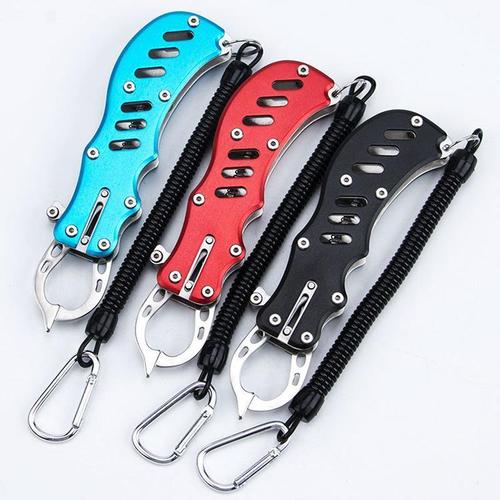 路亚用失手绳控鱼器多功能不锈钢便携夹鱼器控鱼防滑抓鱼器