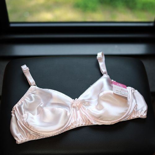 夏季超薄真丝文胸舒适b杯100%桑蚕丝内衣软托圈无海绵透气胸罩