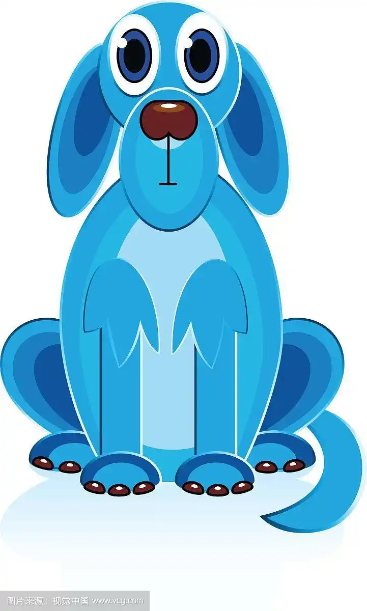 卡通蓝狗