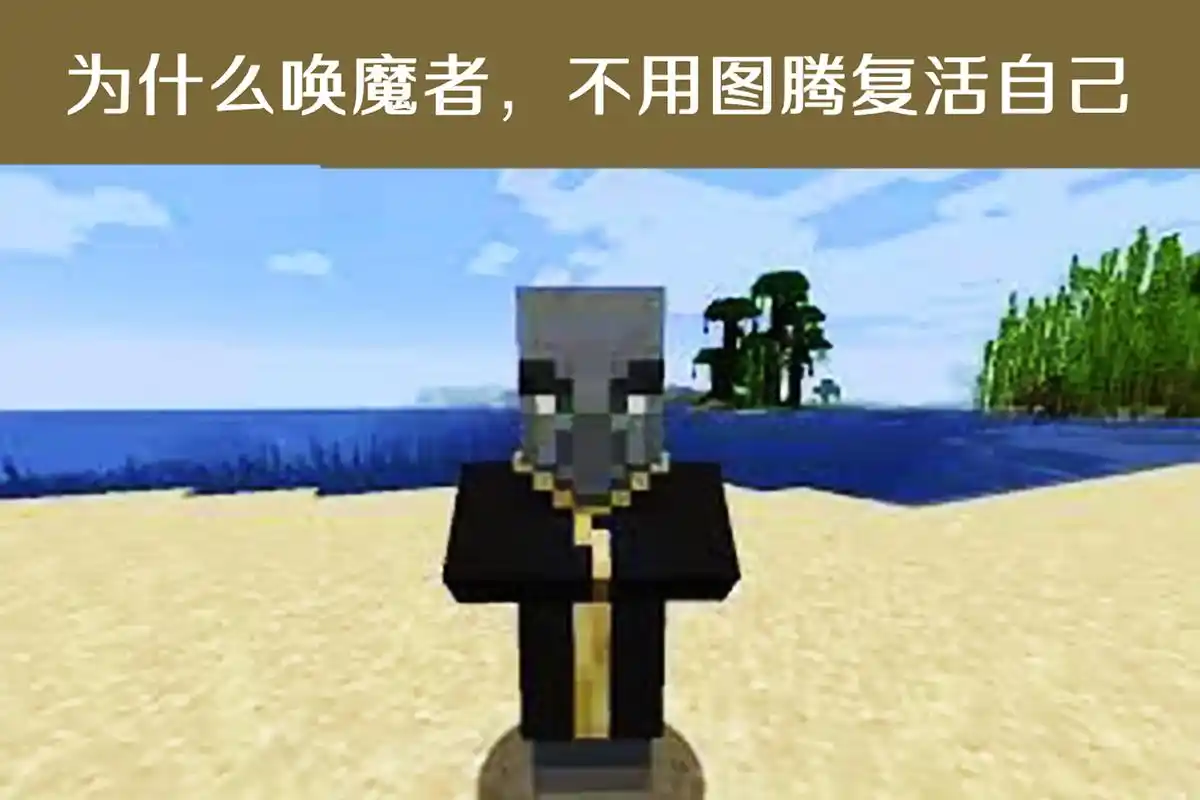 我的世界:细思极恐的问题,唤魔者身上的图腾,为什么不复活它?