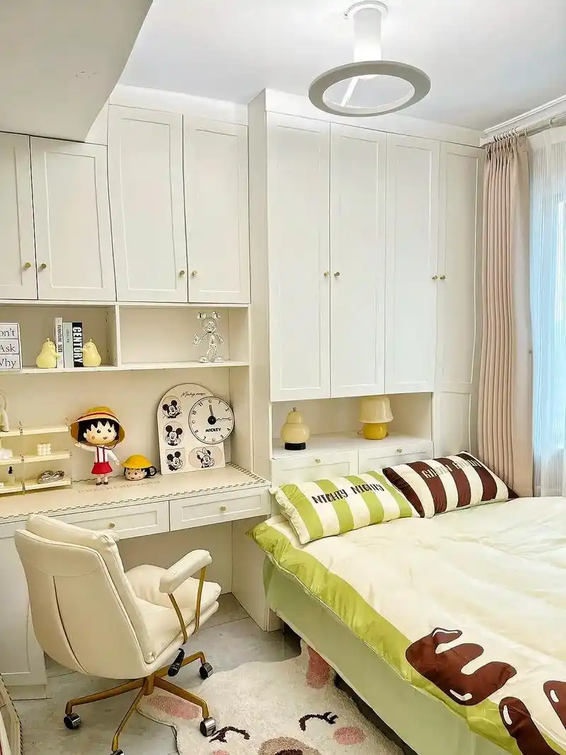 八平米的儿童房榻榻米设计.麻雀虽小,五脏俱全,书桌 衣柜 床 - 抖音