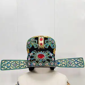 戏剧戏服古装越剧黄梅戏演出服小生头饰官帽状元帽女驸马帽