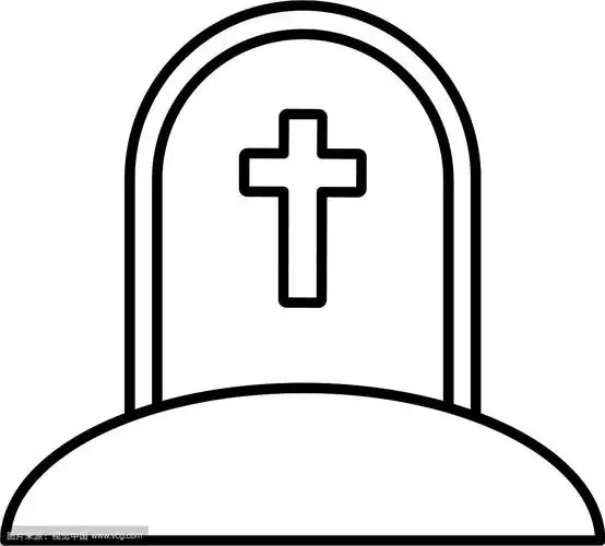 墓碑图标图像