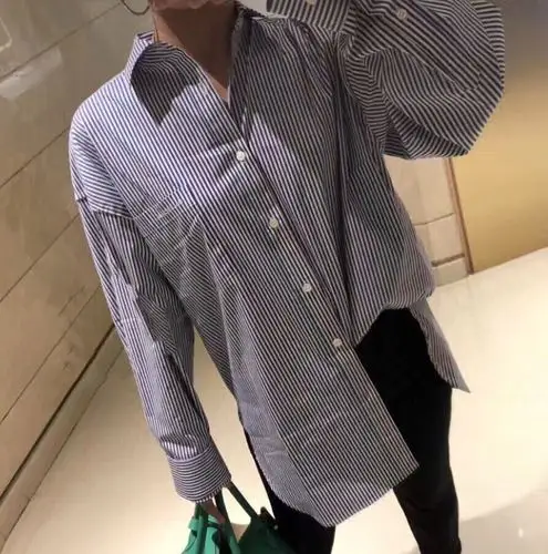 399/balenciaga/巴黎世家 秀款 条纹衬衫