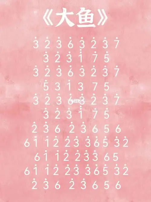 大鱼拇指琴琴谱