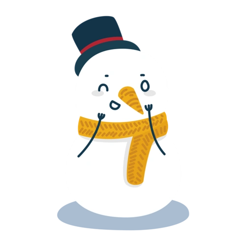 卡通雪人造型图片