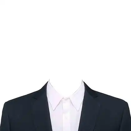 白底西装证件照模板