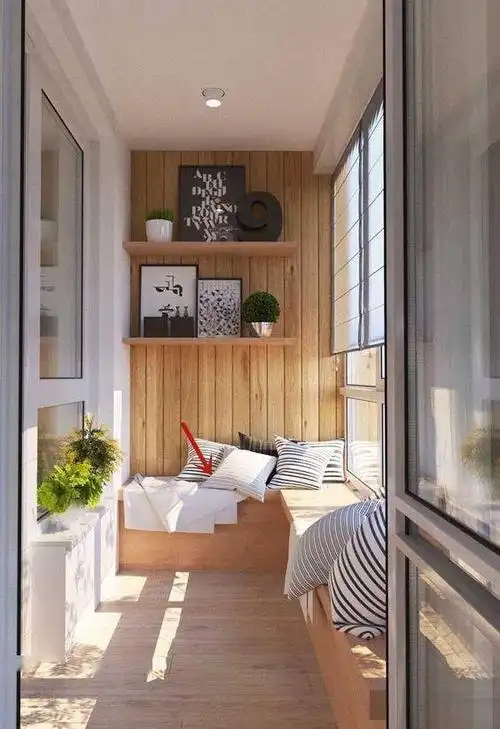 阳台随手做个卡座轻松打造个休闲区出来等我有房也试试