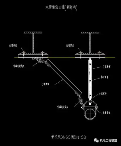 暖通空调工程抗震支吊架大样图cad版可下载