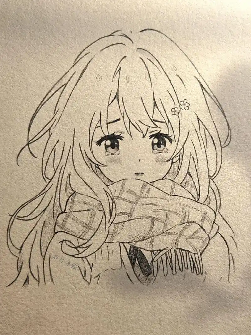 详细的动漫女生过程图#动漫手绘 #动漫头像 #漫画女孩 #画 - 抖音