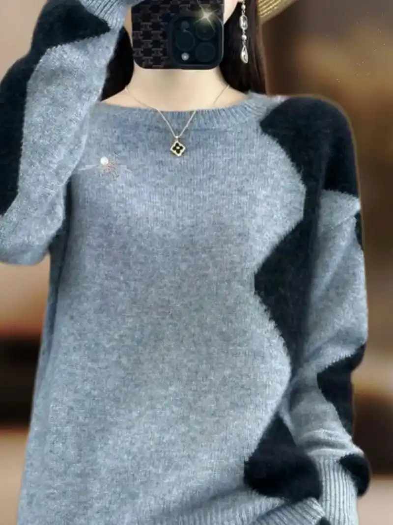 姐妹们~100%纯羊绒衫女打底衫太美了吧.今年春秋季真的 - 抖音