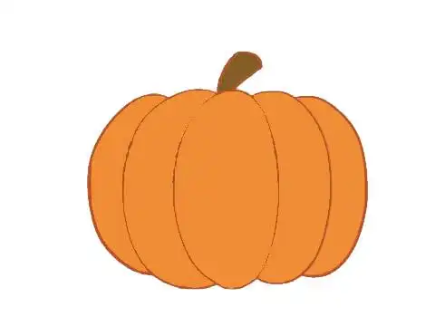 南瓜简笔画怎么画南瓜简笔画的步骤教程