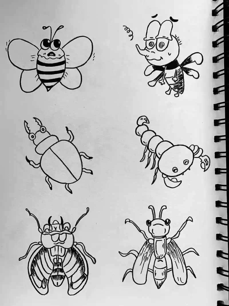 简笔画——昆虫篇