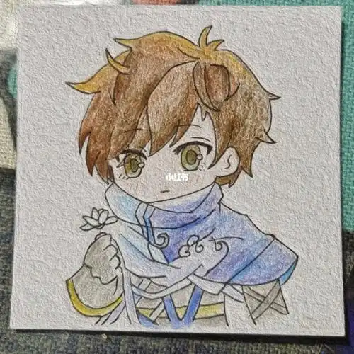 王者荣耀  #澜  #临摹打卡  #彩铅临摹  #简笔画