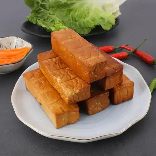 永康特产盐卤油炸豆腐泡五香豆干香干发当天现做新鲜烟熏豆腐干 豆腐