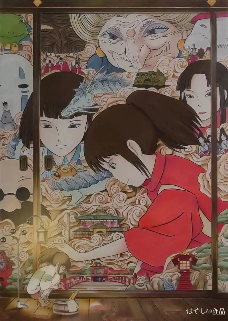 彩铅临摹千与千寻海报.纠结要不要发,算了发吧. 6.18到8 - 抖音