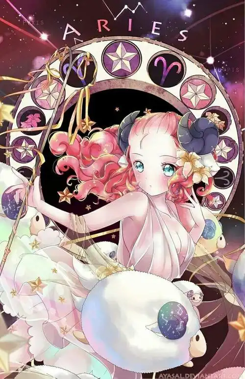 星座 白羊 二次元 少女