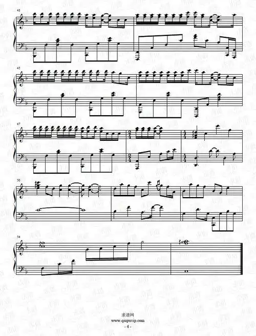 《白山茶》钢琴谱由求谱网制作,并提供《白山茶》钢琴曲在线试听