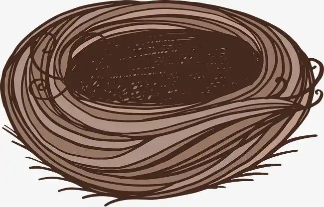 咖啡色咖啡色的可爱小鸟窝