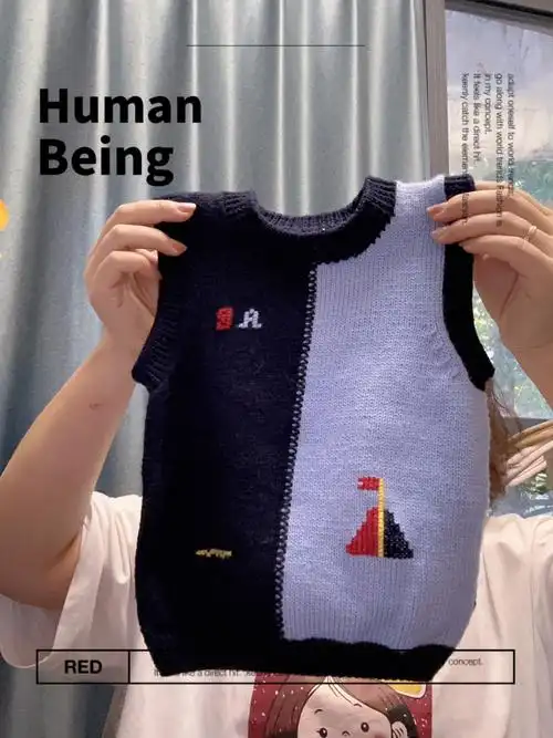 马甲背心  #我的手工日常  #针织马甲  #手工编织