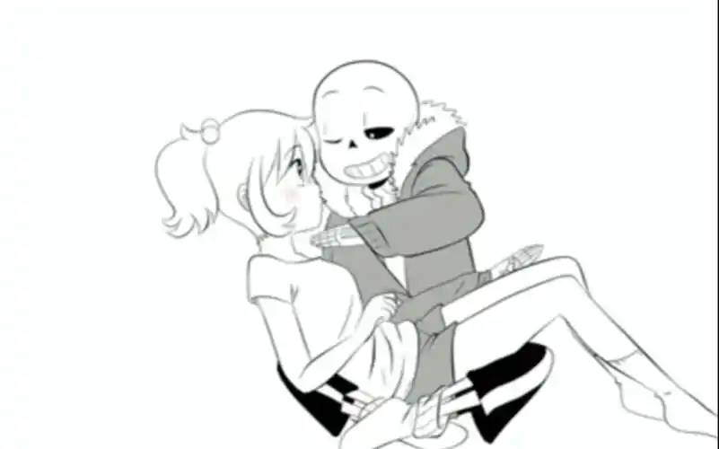 comic undertale "casi beso"(sansxfrisk)【漫配/中文字幕】_哔哩