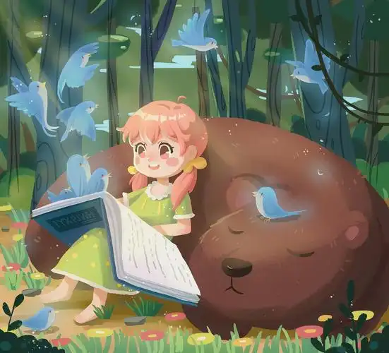 原创儿插练习-奇幻森林场景|插画|儿童插画|雅心插画 - 原创作品