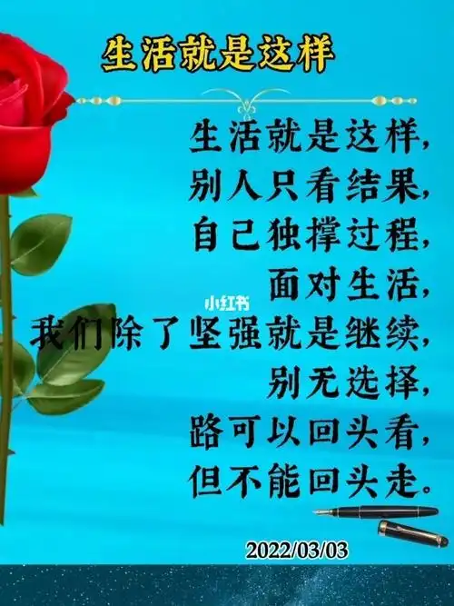 生活就是这样别人只看结果