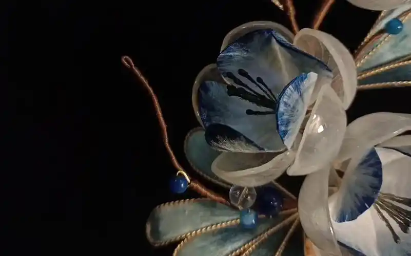 这是绒花哦~中国非物质文化遗产之一!