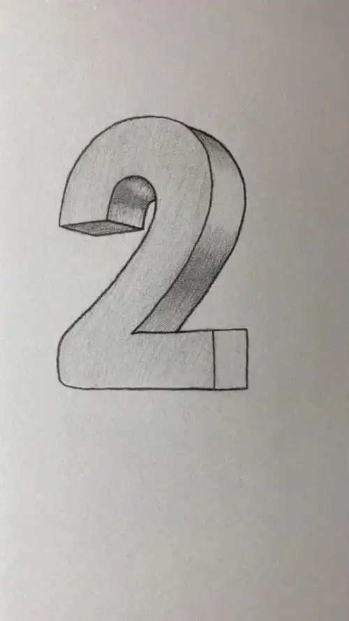 画立体数字图形