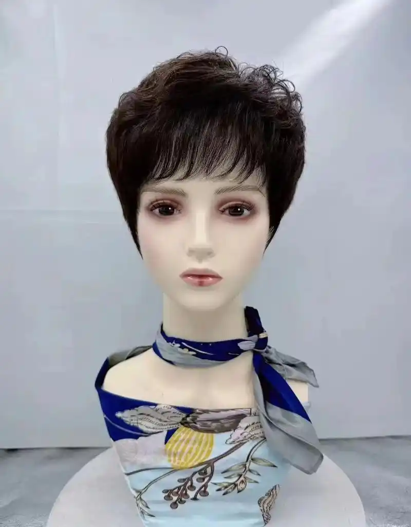 全真发手工钩织 #时尚假发 ,全国各地均可以合作,免费加盟 - 抖音