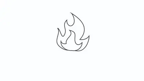 火焰简笔画火焰简笔画简单又漂亮