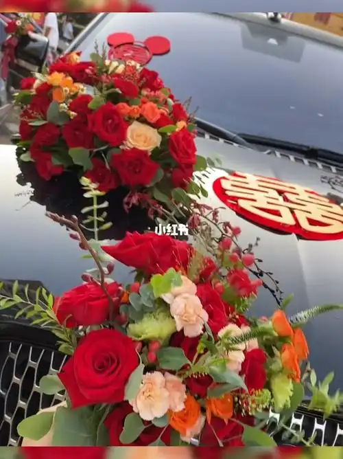 中式红色系花车