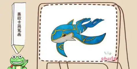 原始盖欧卡简笔画一步一步教