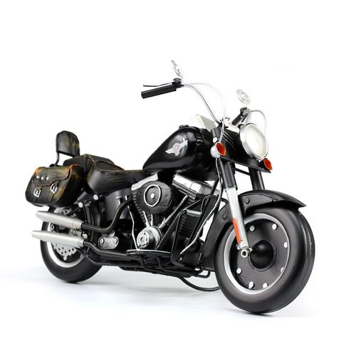 哈雷摩托车模型1比6铁艺摆件客厅复古装饰品工业风家居饰品礼物男